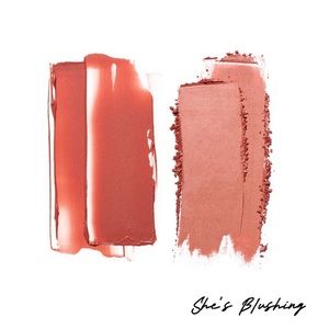“She’s Blushing” MAJOR HEADLINES DOUBLE-TAKE CRÈME & POWDER BLUSH DUO